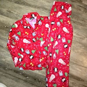 JOE BOXER Kids Snow Penguin And‎ Snowmen  Christmas PJ’s, Sparkle Buttons…